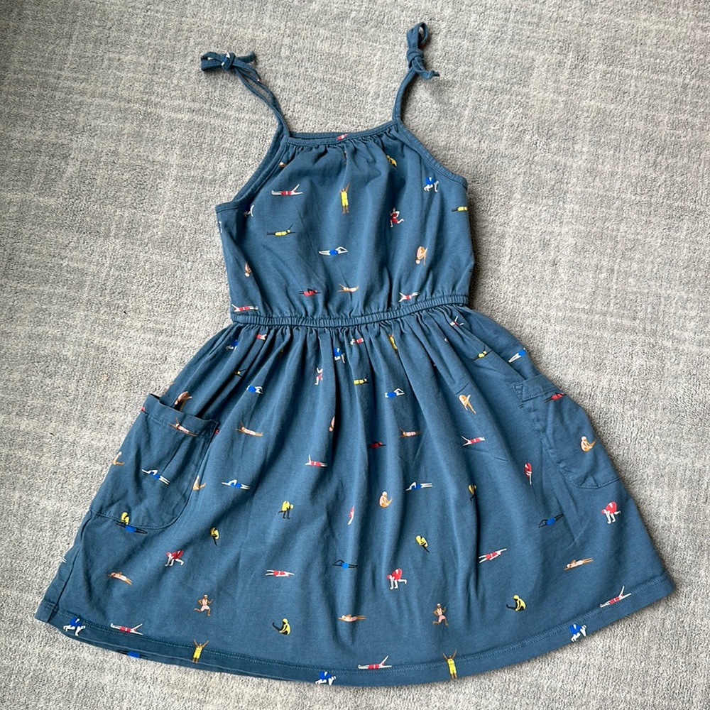 Tea Collection Girls Tie Shoulder Dress